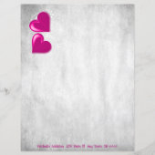 Magenta Valentijn hoort gepersonaliseerde papieren (Voorkant)