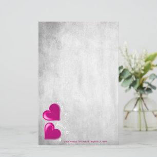 Magenta Valentijn hoort gepersonaliseerde schrijfb Briefpapier