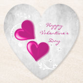 Magenta Valentijn hoort Onderzetter papier (Voorkant)