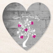 Magenta Valentijn hoort Onderzetter structuurpapie (Voorkant)