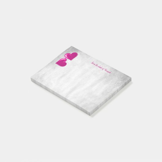 Magenta Valentijn hoort persoonlijke notities Post-it® Notes (Schuin)