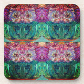  Magenta Vase Abstract schilderen Bier Onderzetter (Voorkant)