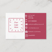 Magenta visitekaartje personaliseert eenvoudig dou (Voorkant)