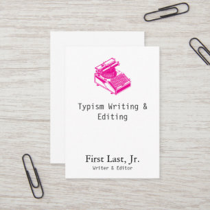 Magenta voor typefrequentie visitekaartje