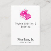 Magenta voor typefrequentie visitekaartje (Voorkant)