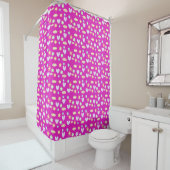 Magenta Vormen Douchegordijn (In situ)