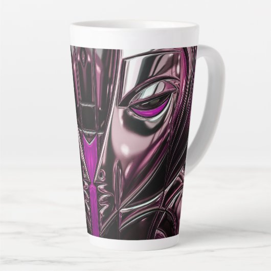 Magenta Vortex Mug Latte Mok (Rechterhoek)