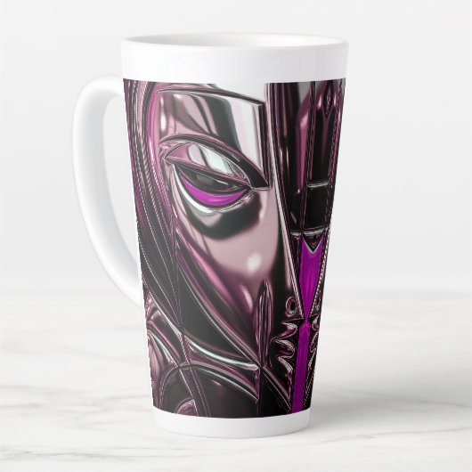 Magenta Vortex Mug Latte Mok (Linkerhoek)