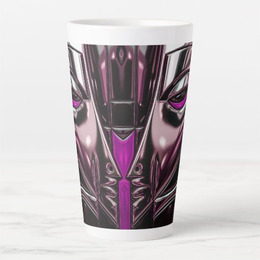 Magenta Vortex Mug Latte Mok (Voorkant)