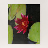 Magenta Waterlily Jigzaag Puzzle Legpuzzel (Verticaal)
