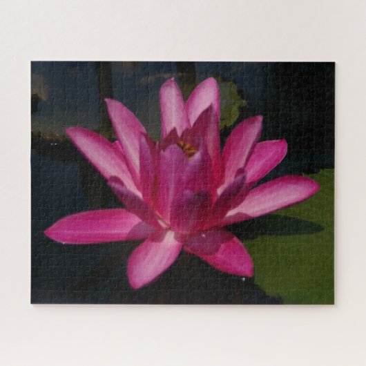Magenta Waterlily Jigzaag Puzzle Legpuzzel (Horizontaal)