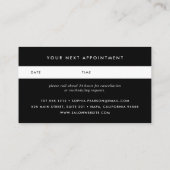 Magenta Waterverf Blot | Benoemingskaart Afsprakenkaartje (Achterkant)