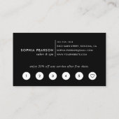 Magenta Waterverf Blot | Loyalty-Kaart Klantenkaartje (Achterkant)