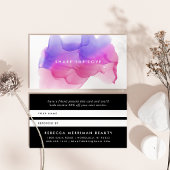 Magenta Waterverf Blot | Verwijzing Kaart