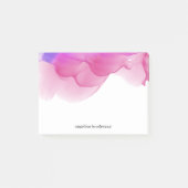 Magenta Waterverf Gepersonaliseerd Post-it® Notes (Voorkant)