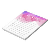 Magenta-Waterverf op maat van lijst Notitieblok (Linkerzijde)