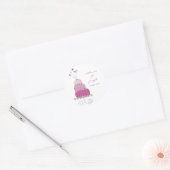 Magenta Wedding Cake Dank u Gift Label Sticker (Envelop)