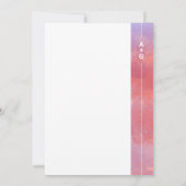 Magenta Wedding Uitnodiging (Achterkant)