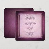 Magenta Wedding Vow Renewal Scroll Kaart (Voorkant / Achterkant)