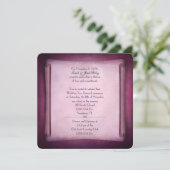 Magenta Wedding Vow Renewal Scroll Kaart (Staand voorkant)