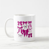 Magenta Whimsical Bows Koffiemok (Links)