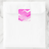 Magenta & White Chevron Envelope stickers (Tas)