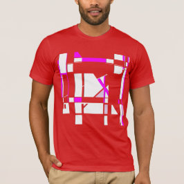 Magenta White Gameboard - Abstract geometrisch ont T-shirt