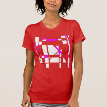 Magenta White Gameboard geometrische MCM look groo