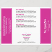 Magenta White Simple Border Brochure (Voorkant)