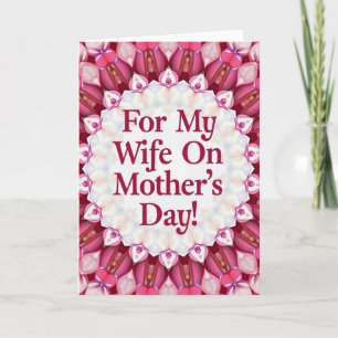 Magenta Wifes Day Wenskaart Kaart