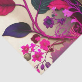 MAGENTA WILD roze bloemendecoupage papier (Detail)