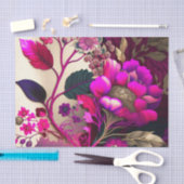 MAGENTA WILD roze bloemendecoupage papier (Craft)