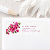 Magenta Wild Rozen Retouradres Etiket (Insitu)