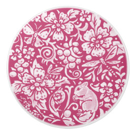 Magenta Woodland Mouse Insect Forest Natuur Keramische Knop