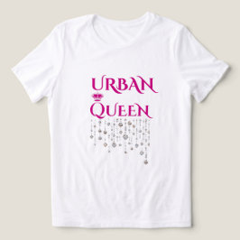 MAGENTA ZELDZAME DIAMANTENPRINT DAMES TRI-BLEND SHIRT