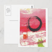 Magenta Zen Circle Briefkaart (Voorkant / Achterkant)