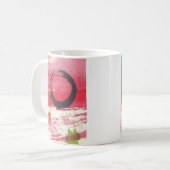 Magenta Zen Circle Koffiemok (Voorkant links)