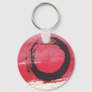 Magenta Zen Circle Sleutelhanger