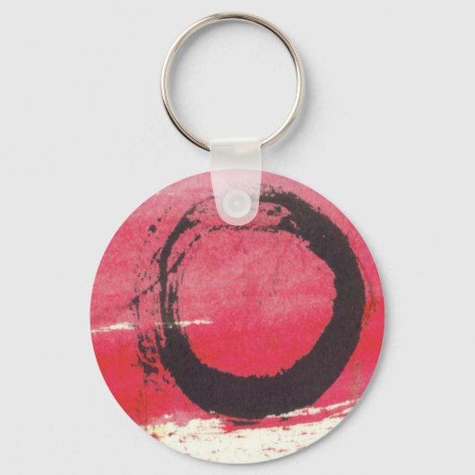 Magenta Zen Circle Sleutelhanger (Voorkant)