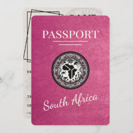 Magenta Zuid-Afrika Paspoort Save The Date