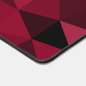 Magentarood geometrisch maaspatroon bureaumat (Hoek)