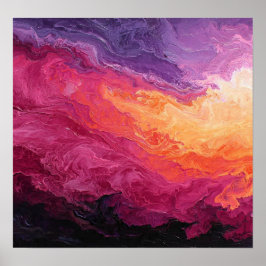 MagentaZonsondergang Poster