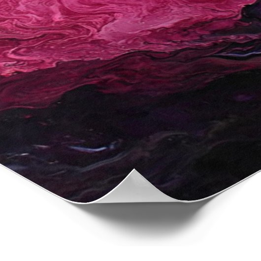 MagentaZonsondergang Poster (Hoek)