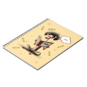 Mager Hond Terug naar school Kinderen Gepersonalis Notitieboek (Linkerzijde)