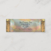 Mager van Astor van Delancey Elegante Mini Visitekaartje (Achterkant)