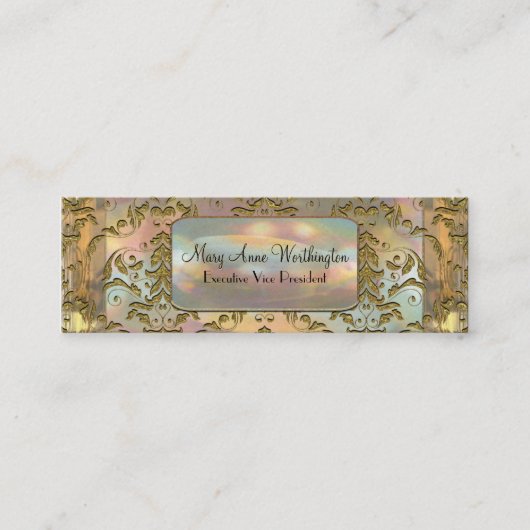 Mager van Astor van Delancey Elegante Mini Visitekaartje (Voorkant)