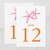 Mager Zeesterretje | Tafelnummer (Voorkant / Achterkant)
