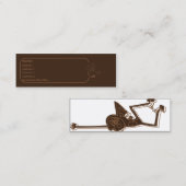 Magere aap - mini visitekaartje (Voorkant / Achterkant)