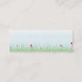 Magere bij - mini visitekaartje (Achterkant)