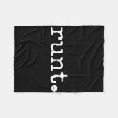 Magere grappige vrijgezellenfeest straf fleece deken (Voorkant (Horizontaal))